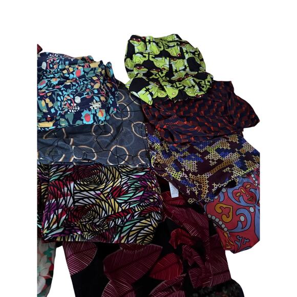 Lularoe Tall & Curvy large lot of leggings - Picture 8 of 11